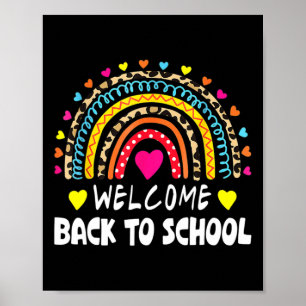 Poster Retour À L'École Premier Jour De L'École Enseignan