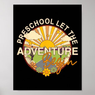 Poster Retour à l'école Préscolaire Que l'aventure commen
