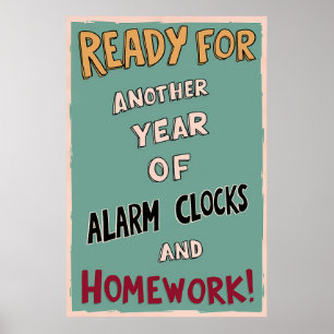 Poster Retour à l'école : Prêt pour une autre année