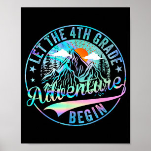 Poster Retour à l'école, que l'aventure de 4e année comme