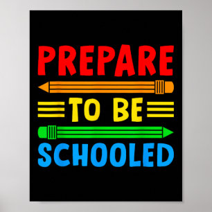 Poster Retour À L'École Tenue De Professeur Drôle Se Prép