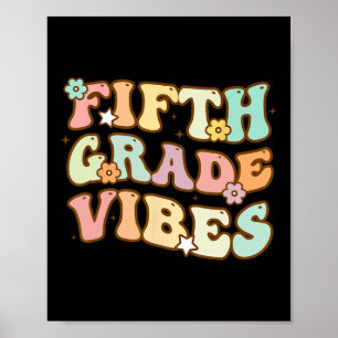 Poster Retour À L'École Vibes De Cinquième Année Étudiant