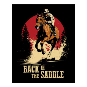 Poster Retour Dans La Selle - Course À Cheval