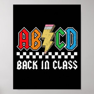 Poster Retour En Classe Rocks Retour À L'École Garçons Fi