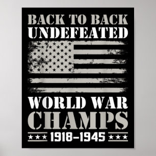 Poster Retour Retour Retour Guerre Mondiale Indéférée Cha