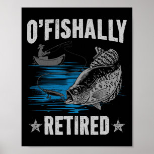 Poster Retraite 2025 Pêche Pêcheur O-poisson-ally Retrait
