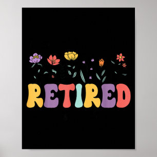 Poster Retraité 2026 je suis retraité plus mon problème r