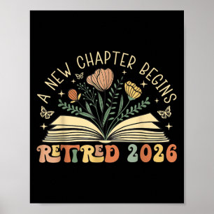 Poster Retraité 2026 Un Nouveau Chapitre Commence Retrait