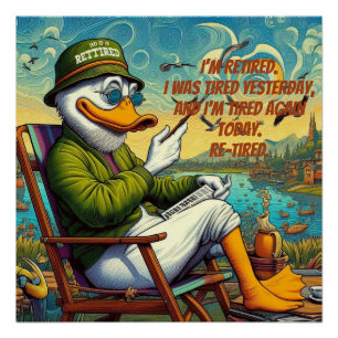 Poster Retraité & Relaxé