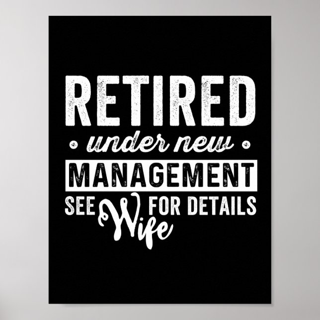 Poster retraité sous la nouvelle direction, voir femme po (Devant)