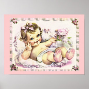 Poster Retro 1950s Baby