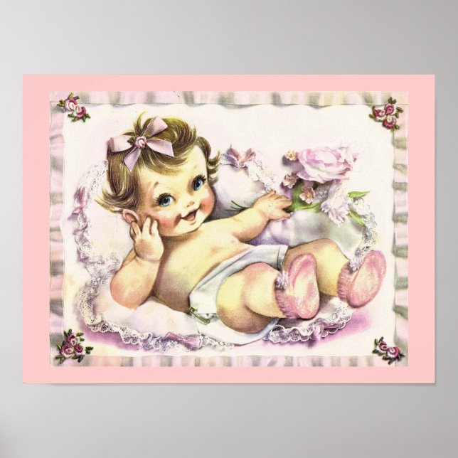 Poster Retro 1950s Baby (Devant)