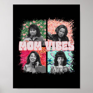 Poster Retro 90's Maman Vibe Chemise Fête des mères Maman