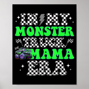 Poster Rétro à l'ère de mon camion monstre maman Monster