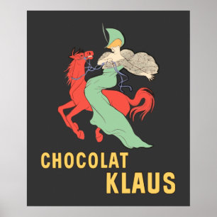 Poster Retro ad Chocolat Klaus