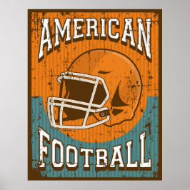 Poster Retro American Football