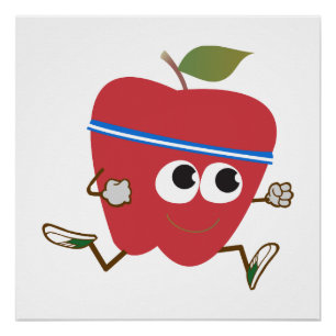 Poster Retro Apple Runner