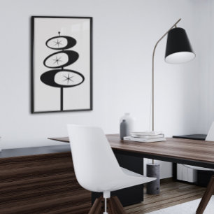 Poster Rétro ART IMPRIMER L'âge atomique débute minimalis