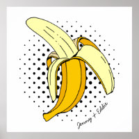 Retro Banana Comédie Livre alimentaire Pop Art