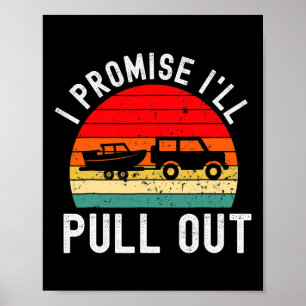 Poster Rétro Boat Hommes Drôle Bateau Capitaine Hate Pull