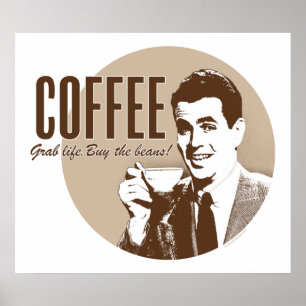 Poster Rétro café (style 1)