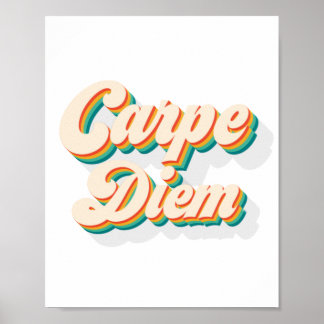 Poster Retro Carpe Diem