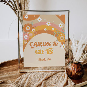 Poster Retro cartes bébé super et cadeaux