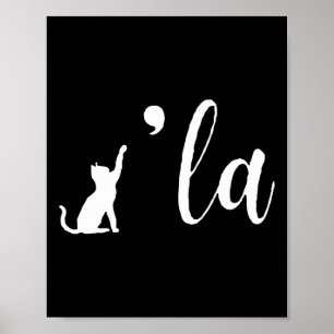 Poster Retro Cat Comma La Kamala Harris Pour Président 20