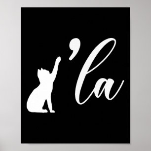 Poster Retro Cat Comma La Kamala Harris Pour Président 20