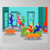 Poster Retro Classic Television