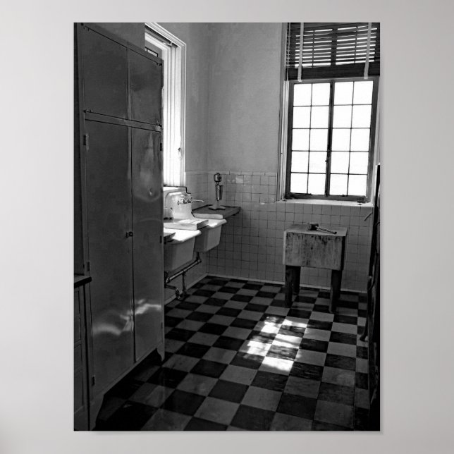 Poster Retro Cuisine Noire Et Blanc Photographie (Devant)