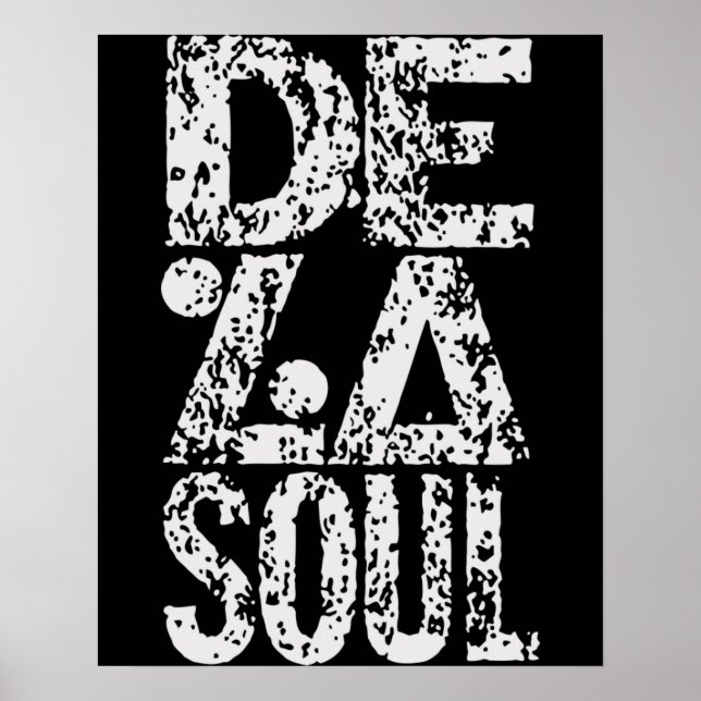 Poster Retro De La Soul Cadeaux De Musique Cool Pour Vent (Devant)