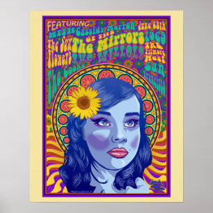 Poster Rétro de l'affiche Mirrors Band