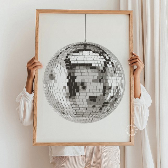 Poster Retro Disco Ball Wall Art (Retro Disco Ball Wall Art)
