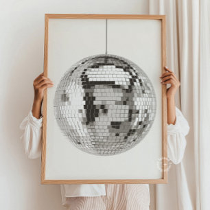 Poster Retro Disco Ball Wall Art