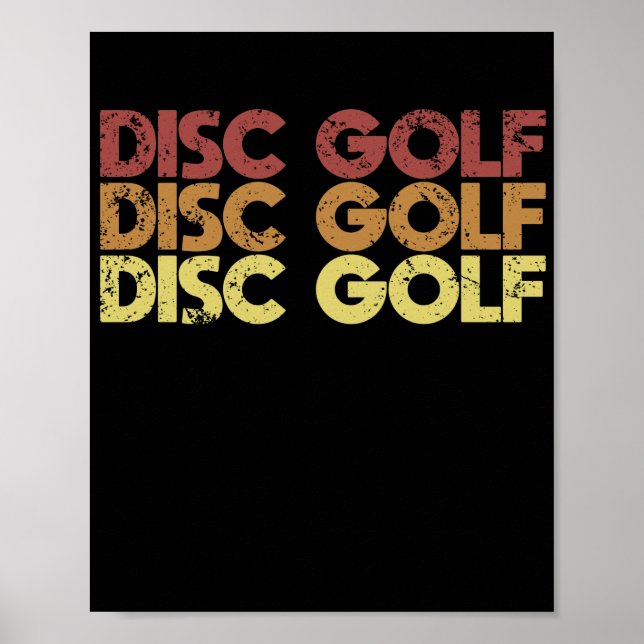 Poster Retro Disk Golf (Devant)