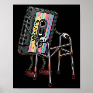 Poster Retro Funny Vieux Cette Marcheur De Bande N'Oublie