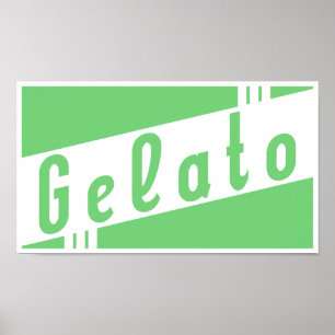 Poster rétro gelato