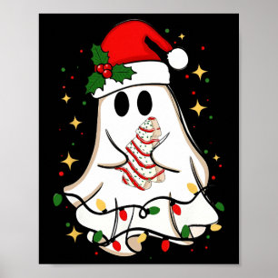 Poster Retro Ghost Père Noël Noël Noël Noël Noël Noël Noë