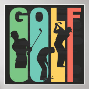 Poster Retro Golf