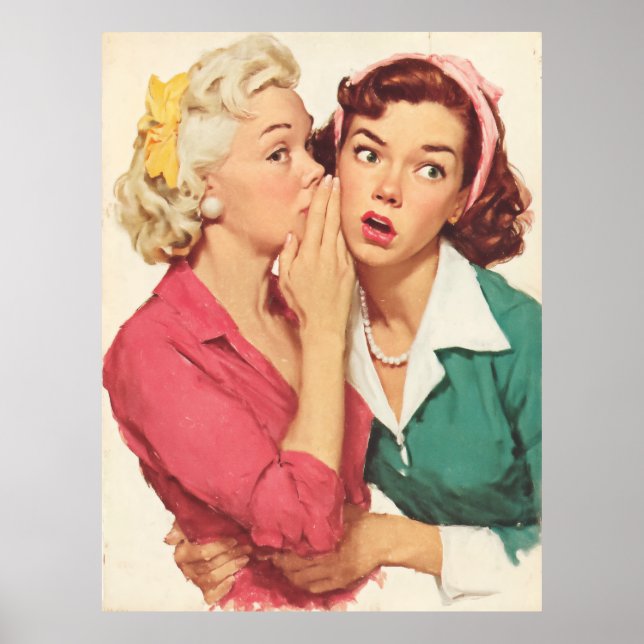 Poster Retro Gossip and Glamour Secrets (Devant)