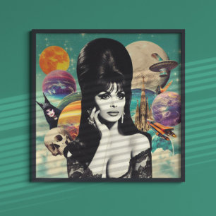 Poster Retro Goth Girl