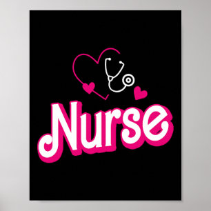 Poster Retro Infirmière Cadeaux de la Semaine des Infirmi