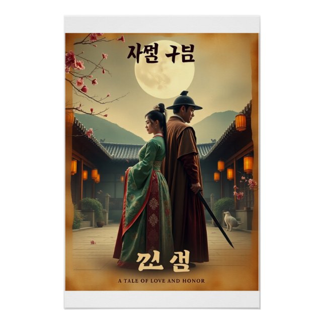 Poster rétro K-Drama - Joseon Romance (Devant)