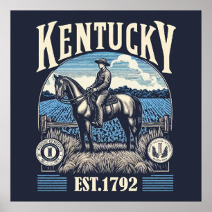 Poster Retro Kentucky