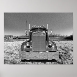 Poster Retro Kenworth Frontal (modifier #1)