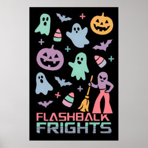 Poster Rétro Motif Halloween   80
