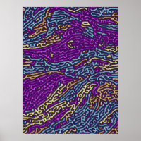 Retro Neon Maze Motif - Arcade esthétique