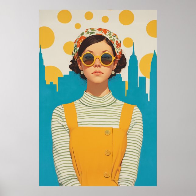 Poster Retro New York Sunshine (Devant)