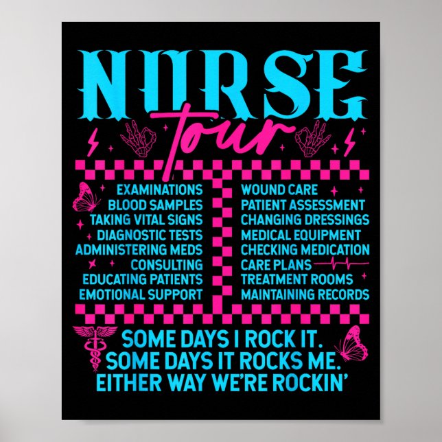 Poster Retro Nurse Nurse Week Men Women Nurse  (Devant)